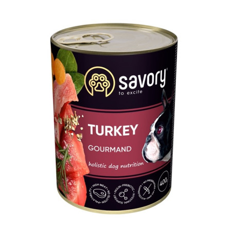 Savory Dog Adult Turkey 400 г